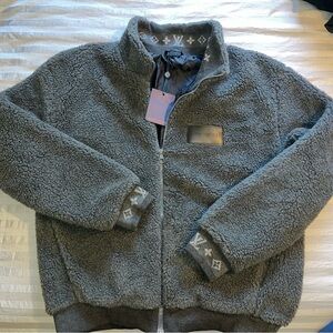 Louis Vuitton Charcoal Fleece Jacket